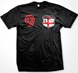 Buy Denmark Crest Retro International Soccer T-Shirt, Danish Pride Mens T-shirt