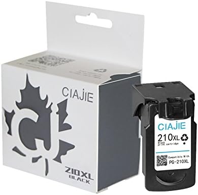 CIAJIE Waterproof Ink Remanufactured Canon 210XL PG-210XL Ink Cartridge Show Ink Level for Canon Pixma MP240 MP250 MP480 MX330 iP2702 (Black)