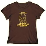 T-Shirt Womens Brown  British Virgin Island DRINK TEAM  Countries