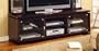 Contemporary Cappuccino Finish Plasma TV Stand Console Table