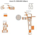 Acura TL Dash Trim Kit 99-01 - 25 pieces - Marble Wood (3-221)