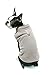 Gooby - Fleece Vest, Small Dog Pullover Fleece Jacket with Leash Ring, Gray, Small