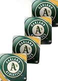 Oakland Athletics Colorful, Durable 4 Pc Coaster Set