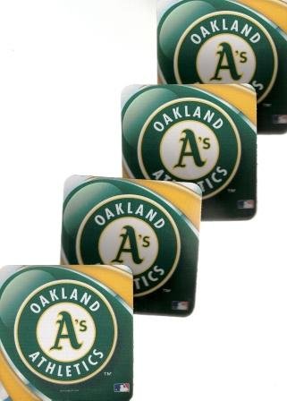 Oakland Athletics Colorful, Durable 4 Pc Coaster Set