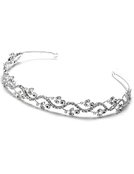 Wedding Headband Bridal Tiara with Floral Pearl 101pe by USABride