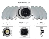 Acoustic Audio R191-8PKG (8) 200 Watt In-Wall/Ceiling Home Speakers