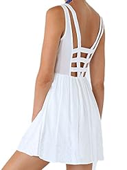  Spaghetti Strap Cotton  Dress With a Bow(s)