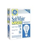 GE Soft White Light Bulbs, Miser, 70 Watts, Pack Of 4
