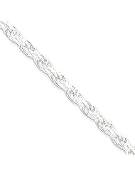 Sterling Silver 22in 4.75mm D/C Rope Necklace Chain. Metal Wt- 39.04g