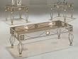 3 Piece Occasional Table Set with Smoked Glass Tops By Coaster Furniture