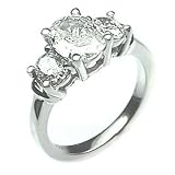Certified Oval 3-Stone Style Diamond Engagement Ring,1.25ct,w