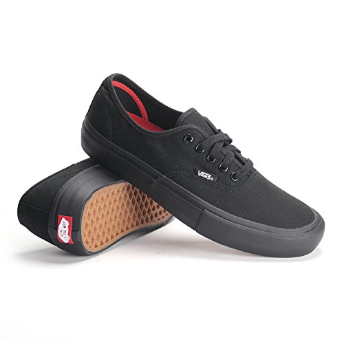 Vans Unisex Authentic Black/Black Canvas VN000EE3BKA Skate Shoe