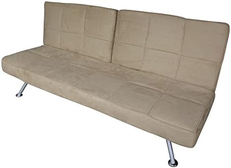 IDO Furniture Miami Modern Sofa Bed Microfiber Light Brown