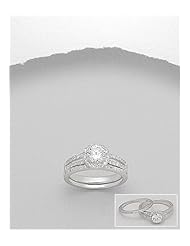 CZ Ring In 92.5 Sterling Silver
