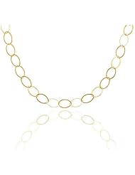 24 Inch 14/20 Gold Filled Marquise Shape Link Necklace