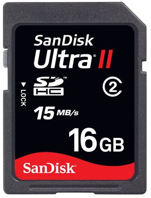 SanDisk Ultra II 16GB 15MB SDHC Card