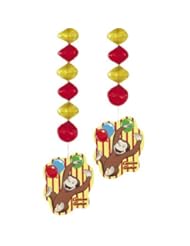 Health and Beauty: Curious George Hanging Decorations 4ct - Unique