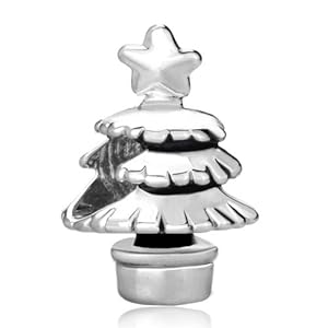 Pugster Christmas Tree Bead Fits Pandora Beads Charm Bracelet