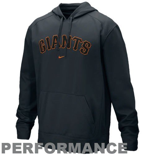 Nike San Francisco Giants Black Therma-FIT MLB Performance Hoody Sweatshirt