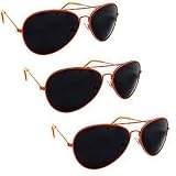 Chrome Metal Silver Mirrored Aviator Sunglasses 3 Pair Special Spring Hinges