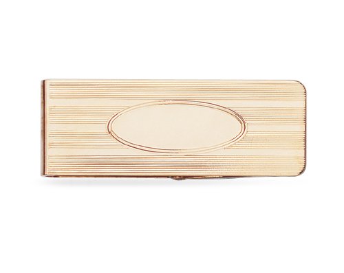 14 Karat Gold Hinged Money Clip