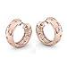 Bling Jewelry 925 Sterling Silver Etoile CZ Huggie Hoop Earrings