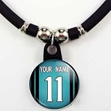 Jacksonville Jaguars Jersey Necklace Personalized with Your Name and Number