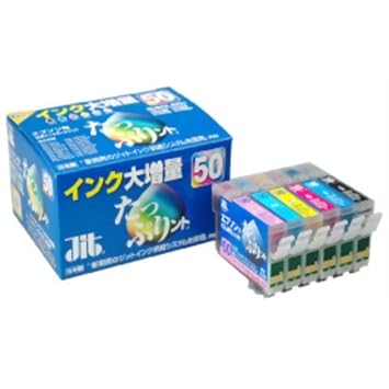 【クリックで詳細表示】JIT 互換インク EPSON IC6CL50互換 [JIT-HQE506P]： パソコン・周辺機器