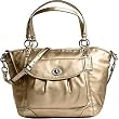 AUTHENTIC COACH METALLIC GOLD LEAH CONVERTIBLE SATCHEL 13173
