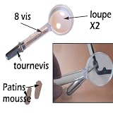 COMFORTEO ® Kit de Réparation Lunettes - Tournes vis + Vis + Loupe