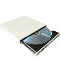 AGPtek Slim Lightscribe External Laptop Notebook Rewriteable CD and 8X DVD +/- RW Double/Dual Layer Read/write DVD Drive for HP Mini 1010NR 1110NR 1120NR 1137NR 1035NR 1150NR 1035NR 1140NR 1101 N270 110 1000 1115NR 2140 seires Mini-Note HP 2133-KX870AT HP 2133-KX868AT seriese Laptops ( White Color )