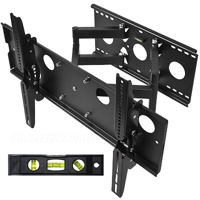 CHEETAH MOUNTS PLASMA LCD FLAT SCREEN TV ARTICULATING FULL MOTION DUAL ARM WALL MOUNT BRACKET FOR 32-55\