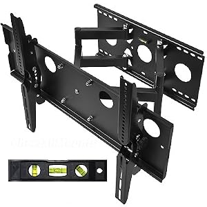 CHEETAH MOUNTS PLASMA LCD FLAT SCREEN TV ARTICULATING FULL MOTION DUAL ARM WALL MOUNT BRACKET FOR 32-55″ DISPLAYS UP TO 165LBS BLACK