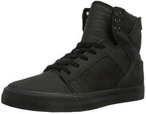 Supra Men's Skytop Black Satin TUF Men's 12 D - Medium
