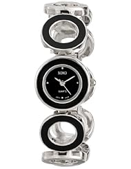 XOXO Womens XO5213 Black Dial Black Enamel Bracelet Watch
