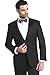 Giorgio Fiorelli Mens 2 Button 2 Piece Tuxedo Suit Modern Fit Black