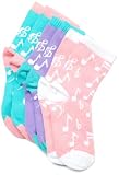 Hatley Girls 2-6x 3 Pairs Music Notes Socks