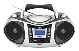 Naxa NPB-250 Portable MP3/CD Player with Text Display, AM/FM Stereo Radio, USB Input & SD/MMC Card Slot