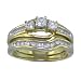 1/2 Ct. Diamond Wedding Ring & Band in Bridal Set In Yellow Gold, Available In Size 4, 5, 6, 7, 8 & 9.