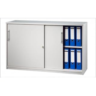 Hammerbacher Schiebetürenschrank 2OH grau/silber