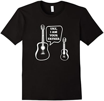 Men's Uke I Am Your Father Ukelele Guitar Funny T-Shirt Medium Black