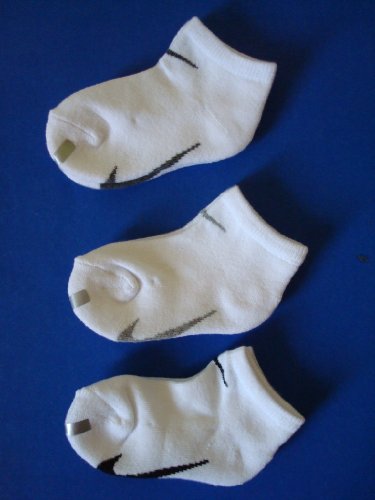Nike Kids' Toddlers Performance 3 Pack Runner Socks, Size Medium, 9C-13C