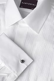 Sartorial Pure Cotton Pleated Dinner Shirt