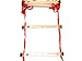 11 Foot Flat Fixed-Rung Speed Ladder w/ Rubber Ends for Indoor Use