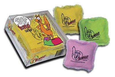 Ducky World Yeowww! Brand 100% Organic Catnip Pillow Cat Toy – Green