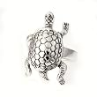 Sterling Silver Ring - 3mm Band Width - 26mm Face Height - Sizes: 5-10