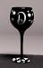 Pink/Green Polka Dot/Zebra Wine Monogram Glass D