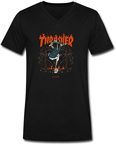 Thrasher Hellride Men's T Shirts L,Black