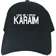 Caps Black " Love Me , I Speak Karakalpak Embroidery " Languaje