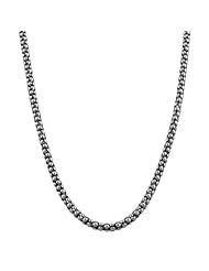 Oxidized Sterling Silver 3-mm Coreana Chain